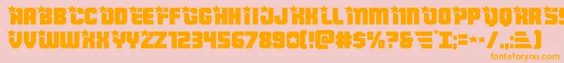 Armyrangersexpand Font – Orange Fonts on Pink Background