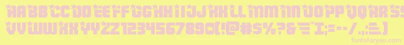 Armyrangersexpand Font – Pink Fonts on Yellow Background