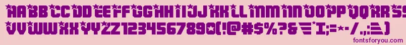 Armyrangersexpand Font – Purple Fonts on Pink Background