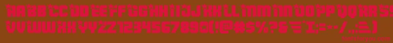Armyrangersexpand Font – Red Fonts on Brown Background