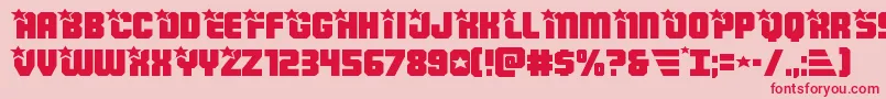 Armyrangersexpand Font – Red Fonts on Pink Background