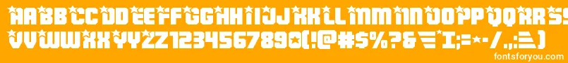 Armyrangersexpand Font – White Fonts on Orange Background