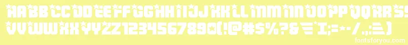 Armyrangersexpand Font – White Fonts on Yellow Background
