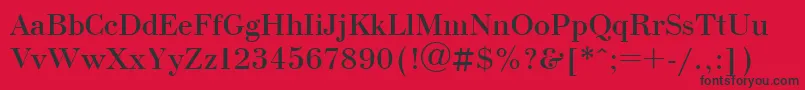 Bdn1 Font – Black Fonts on Red Background