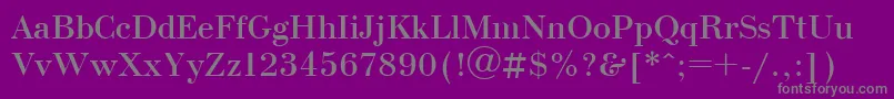 Bdn1 Font – Gray Fonts on Purple Background