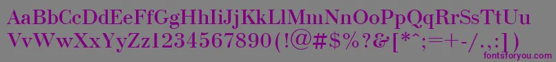 Bdn1 Font – Purple Fonts on Gray Background