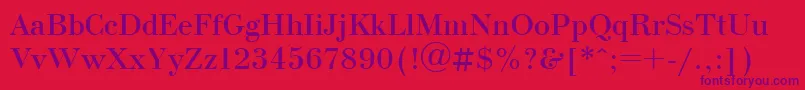 Bdn1 Font – Purple Fonts on Red Background