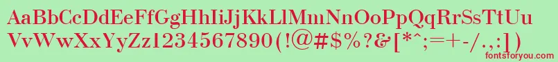 Bdn1 Font – Red Fonts on Green Background