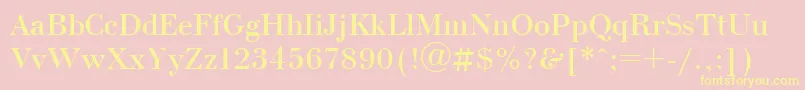 Bdn1 Font – Yellow Fonts on Pink Background