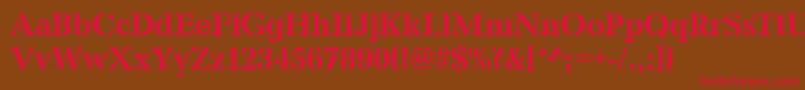 CanyonStencilMediumRegular Font – Red Fonts on Brown Background