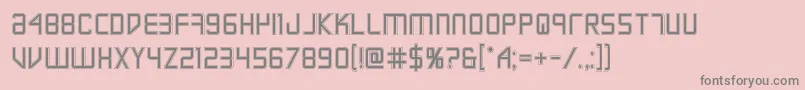 More about Escapeartistacad Font Escapeartistacad Font – Gray Fonts on Pink Background