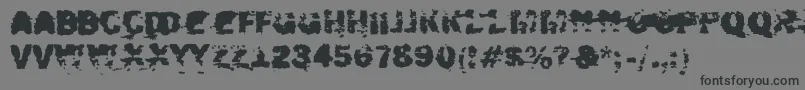Xposed-Schriftart – Schwarze Schriften auf grauem Hintergrund