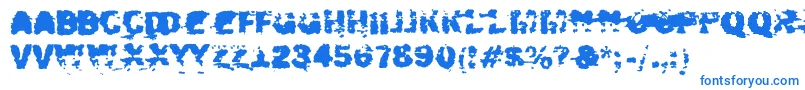Xposed-fontti – siniset fontit valkoisella taustalla
