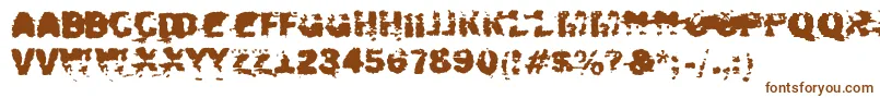 Шрифт Xposed – коричневые шрифты на белом фоне
