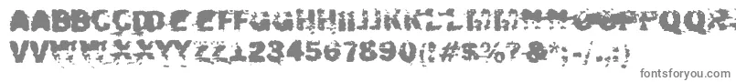 Xposed-fontti – harmaat kirjasimet valkoisella taustalla