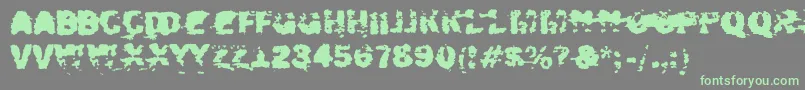 Шрифт Xposed – зелёные шрифты на сером фоне