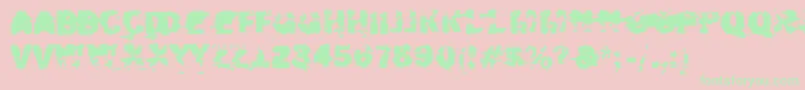 Xposed Font – Green Fonts on Pink Background