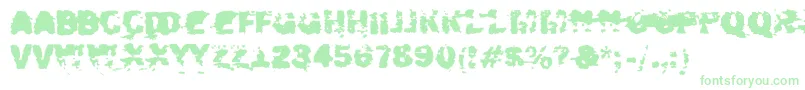 フォントXposed – 白い背景に緑のフォント