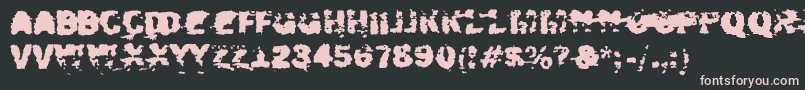 Шрифт Xposed – розовые шрифты на чёрном фоне
