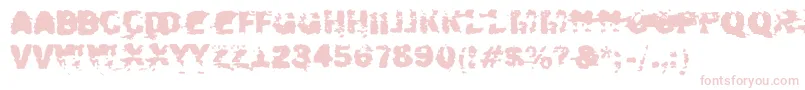 Fonte Xposed – fontes rosa em um fundo branco