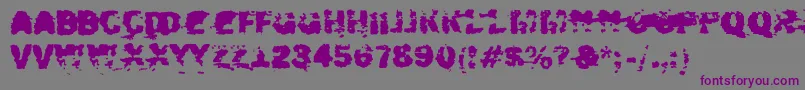 Шрифт Xposed – фиолетовые шрифты на сером фоне