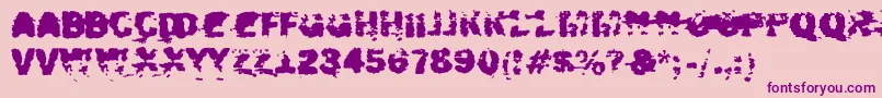 Xposed Font – Purple Fonts on Pink Background