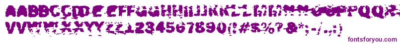 Шрифт Xposed – фиолетовые шрифты на белом фоне