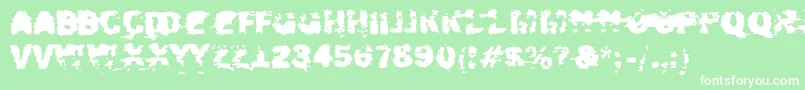 Шрифт Xposed – белые шрифты на зелёном фоне