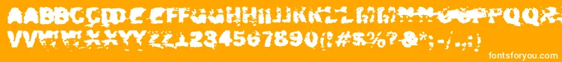 Xposed Font – White Fonts on Orange Background