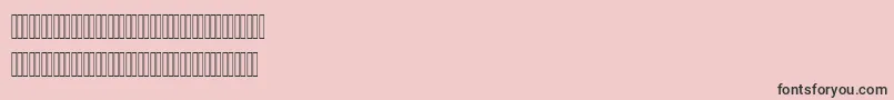 AhmedLatinFigures-fontti – mustat fontit vaaleanpunaisella taustalla