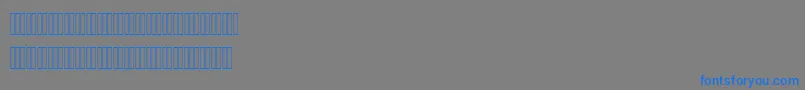 AhmedLatinFigures Font – Blue Fonts on Gray Background