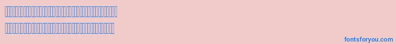 フォントAhmedLatinFigures – ピンクの背景に青い文字