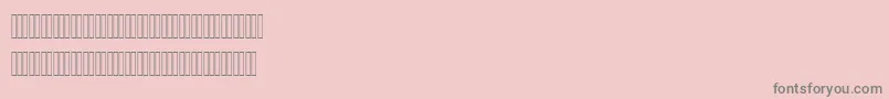 Czcionka AhmedLatinFigures – szare czcionki na różowym tle