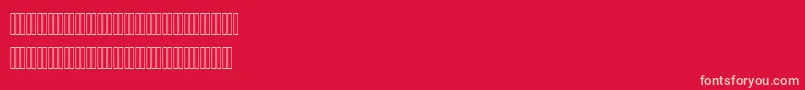 AhmedLatinFigures-Schriftart – Rosa Schriften auf rotem Hintergrund