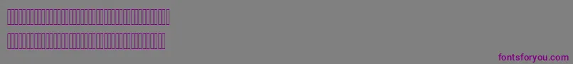AhmedLatinFigures-Schriftart – Violette Schriften auf grauem Hintergrund