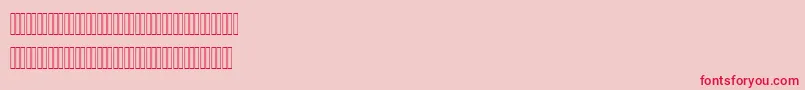 フォントAhmedLatinFigures – ピンクの背景に赤い文字
