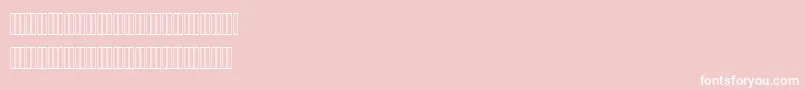 Czcionka AhmedLatinFigures – białe czcionki na różowym tle