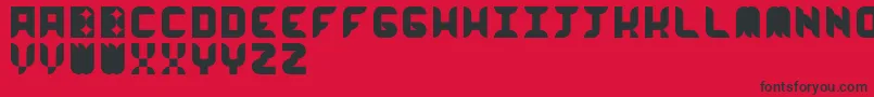 WorkworkworkBeta Font – Black Fonts on Red Background