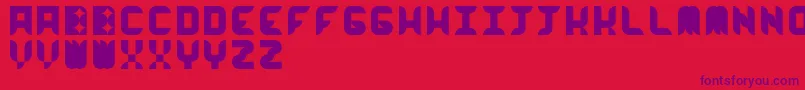 WorkworkworkBeta Font – Purple Fonts on Red Background