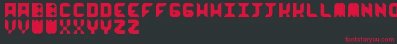 WorkworkworkBeta Font – Red Fonts on Black Background