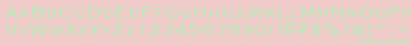 GraverplateRegular Font – Green Fonts on Pink Background