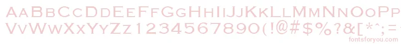 GraverplateRegular Font – Pink Fonts on White Background