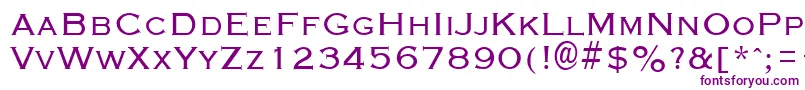 GraverplateRegular Font – Purple Fonts on White Background
