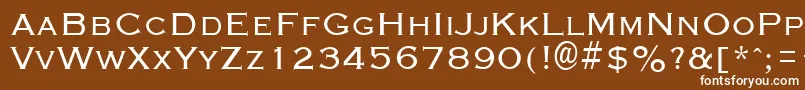 GraverplateRegular Font – White Fonts on Brown Background