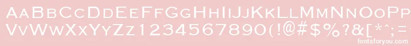 GraverplateRegular Font – White Fonts on Pink Background