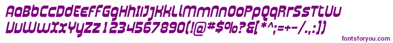 PlasmaticaBoldItalic Font – Purple Fonts on White Background