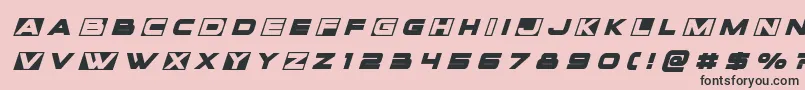 Voxboxtitleital Font – Black Fonts on Pink Background