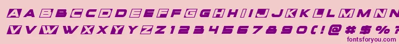 Voxboxtitleital Font – Purple Fonts on Pink Background