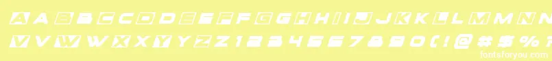 Voxboxtitleital Font – White Fonts on Yellow Background