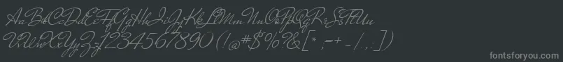 Weitere Informationen zur MrDehaviland-Schriftart MrDehaviland-Schriftart – Graue Schriften auf schwarzem Hintergrund